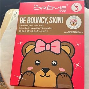The Crème Shop Be Bouncy, Skin! Bear Face Mask - Hydrating Watermelon